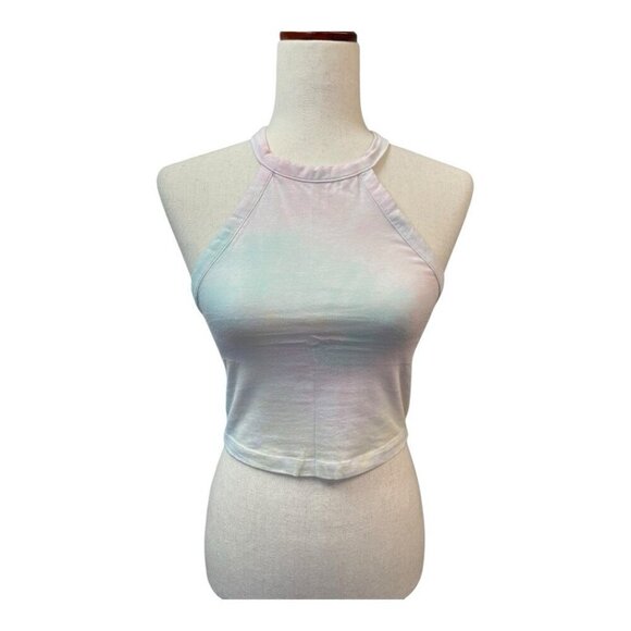 PACSUN Me to We Women's Halter Top~Size Small~Multicolor Cropped Cotton Tee - Picture 1 of 11